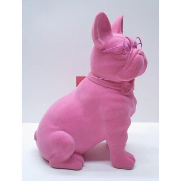 NEW 2024 Spritz Valentine Pink French Bulldog Flocked Figurine Target Dog Decor - Picture 8 of 8